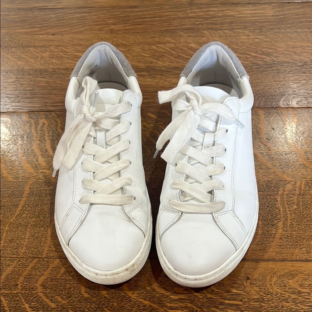 Sam Edelman White Leather Sneakers